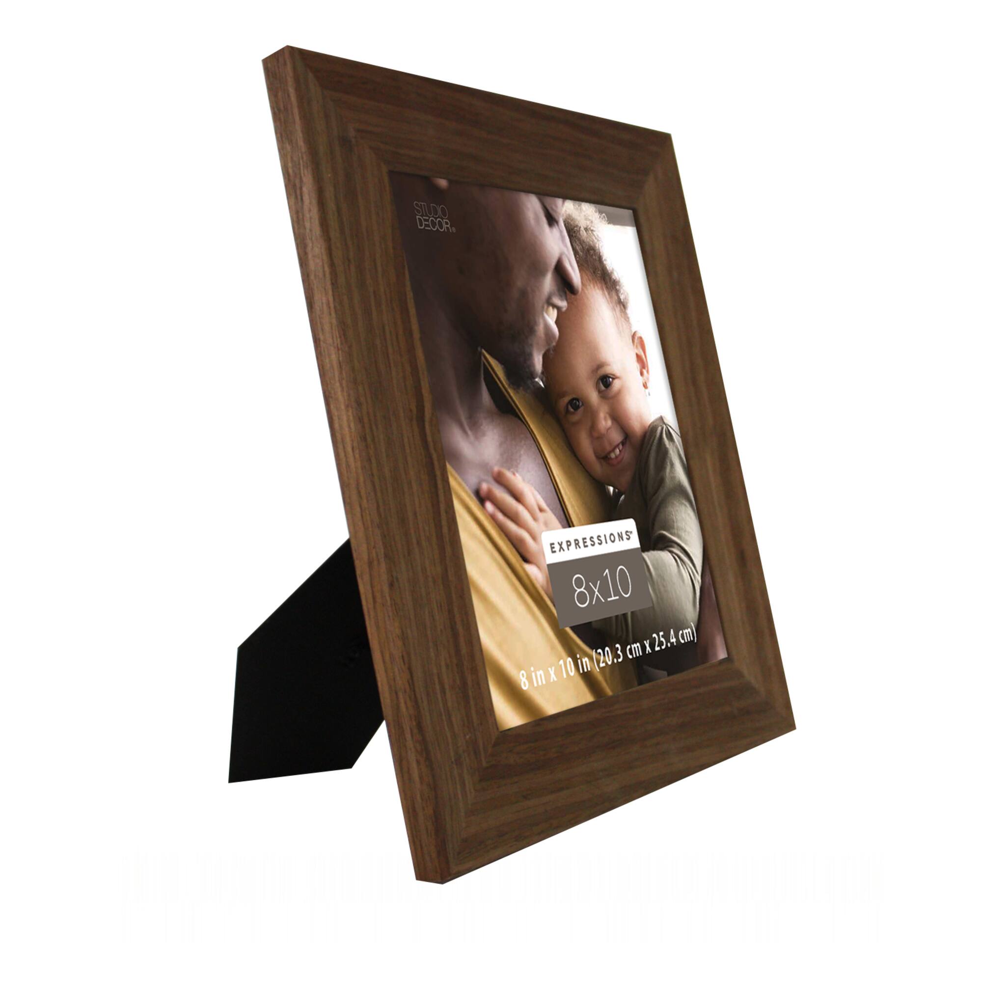 Expressions™ 8" x 10" Walnut Wide Scoop Frame by Studio Décor®